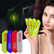4PCS Car Door Sticker Safety Warning Reflective Mark For Audi C6 C5 C7 A1 A3 A4 b5 b6 b7 b8 A5 A6 A7
