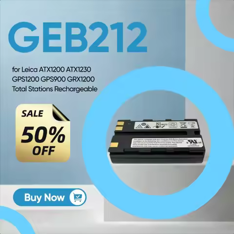7.34V 2600mAh GEB212 Battery for Leica ATX1200 ATX1230 GPS1200 GPS900 GRX1200 Total Stations Recharg