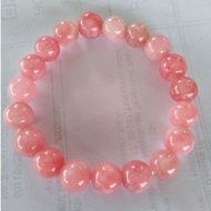 Gelang Tangan Batu Jed Pink Gemstone Agates Asli Dari Sabah