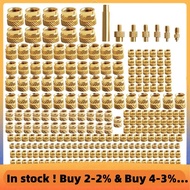 3D Printer Hot Melt Heat Knurled Embed Brass Insert Nut M2/M2.5/M3//M5/M6 345pcs W/7pcs Heat-Set Ins