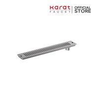 Karat Square Drain Grate With Open-Close Weight PVC Pipe Size Ø 2-2.5 Inches Flange 4 24 Ka-28-832-W