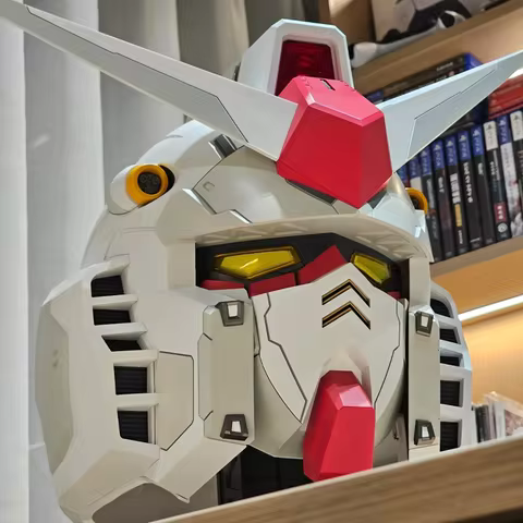 RX-78-2 Yuan Zu Ganso Mobile Suit Helmet Wearable Luminous Helmet Gift Collectible Cos Comic Exhibit