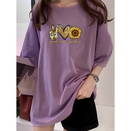 2X754 T Shirt Baju Perempuan Style Tshirt Woman Plus Size Wanita Clothes Murah Crop Top Korean Sty