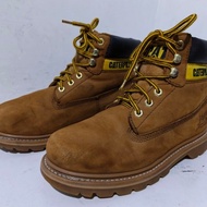Yellow Caterpillar Boots, Size 38