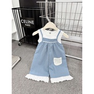 2-piece baby girl jean camisole Set 8-20kg