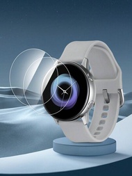 2入組高清透明屏幕保護貼,防刮、無氣泡易安裝,適用於galaxy Watch 4 40mm/44mm,watch 5 40mm/44mm和watch 6 40mm/44mm