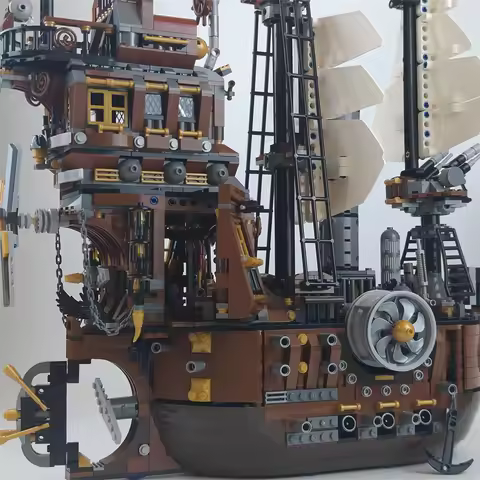 IN STOCK With Box Movie Series 2741Pcs Pirate Ship Building Sea Cow Boat Model High Quality Blocks B