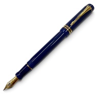 全新 ▼ 派克（PARKER）Duofold Lapis Lazuli GT M Centennial 鋼筆，18K 金筆尖，藍金筆身，法國製造，男款，附原廠筆盒