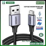 Micro USB cable (fast charging, 2.4A QC 3.0 parachute cord) Ugreen 60145 60146 60147 60148 US290