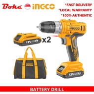 INGCO CDLI1222 LITHIUM-ION CORDLESS DRILL 12V 1.5AH (With 2pcs battery pack and 1pc 2Hr charger)