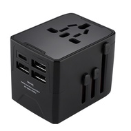 3USB 1Type C Ports Universal Travel Adapter International Power Adapter Wall Charger Multifunctional Power Adapter