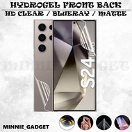 Samsung S25 Ultra / S25 Plus / S24 FE / S24 Ultra / S24 Plus Hydrogel Front + Back Screen Protector