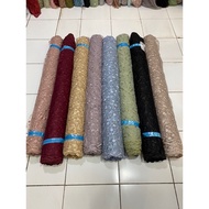 PEARL ROOT TULLE PEARL/ PEARL Root Tile Material PEARL Root Tulle Brocade Kebaya - Price per 0.5m