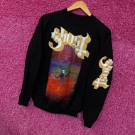 ((Pure Cotton Ready Stock) Ghost Red Clothes Bishop Copia Death Metal Band Round Neck Long Sleeve