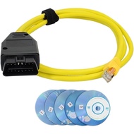 ENET Date Cable Compatible with BMW F-Series ICOM OBD2 Interface Cable Compatible with BMW OBD2 Scan