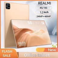 Tablet PC Original REALM1 12 Inci 12GB + 512GB Tablet PC Android 12 Inci Skrin Penuh Skrin Besar Wifi 5G Dual SIM Dual Standby Kids Belajar Tablet Gudang Tablet Permainan Murah Tablet Murah 5G