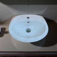 El bano อ่างล้างหน้าแขวนผนัง ขนาด 54X43X19ซม. (ราคาไม่รวมก๊อก และอุปกรณ์)