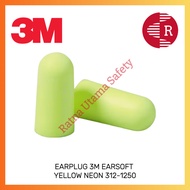 Ear Plug 3M Earsoft Yellow Neon 312-1250 Earplug
