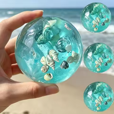 Marine Maltose Squishy toys stress ball Transparent Slow Rebound fidget Stress Relief Ball Healing S