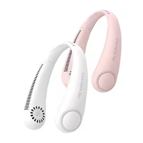 2026 Neck Fan Bladeless Bladeless Charging Lazy Mute Mini Hanging Neck Small Cooling Fan Stretchable