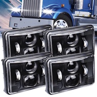 New 4 pcs 4x6 LED Headlight Hi/low Beam Light for Peterbilt Kenworth Freightliner Ford H4651 H4652 H