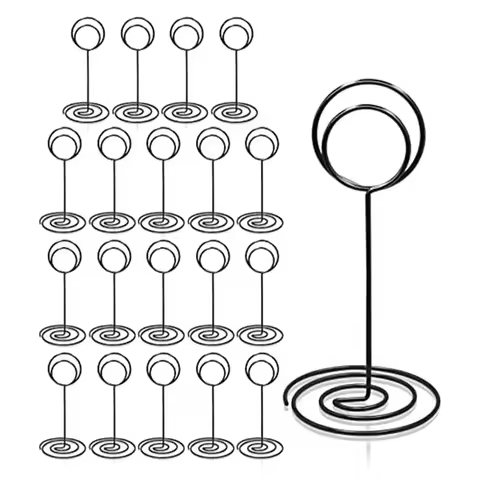 J1UL1N Table Number Holders 20Pcs - 3.35 Inch Place Card Holder Table Number Stands For Wedding Part