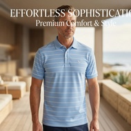 2026Old Money Striped Polo Shirt Knitwear Old Money Style Lapel Business