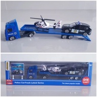 Diecast Police Alloy Truck Car Set - Miniature Police Truck Car Toy Collection for Children and Adul