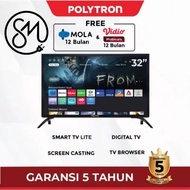 CASH BACK 40% LED TV Polytron 32 inch PLD 32CV1869 Smart tv Linux OS Digital