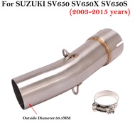 [จิ้นดี] สำหรับ SUZUKI SV650 SV650X SV650S 2003 - 2020 2021 2022ท่อไอเสียรถจักรยานยนต์ดัดแปลงท่อเชื่