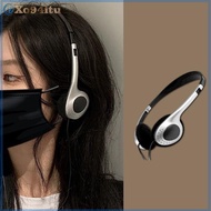 XOITU Personality Retro Headphones Millennium Y2K Style Headset Headset Over Ear Earbud Fashion Wire