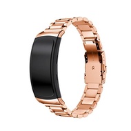 for Samsung Gear Fit2 Pro,Outsta Stainless Steel Watch Band Accessory Band Bracelet (Rose Gold)