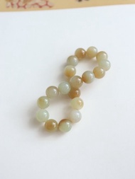 天然新疆糖白料和田玉手鏈手串 新疆糖白手鏈 旺仔小饅頭細膩油潤