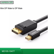 UGREEN MINI DP MALE TO DP MALE CABLE 1.5M 4K@60HZ (BLACK)  UG-MD105-10477
