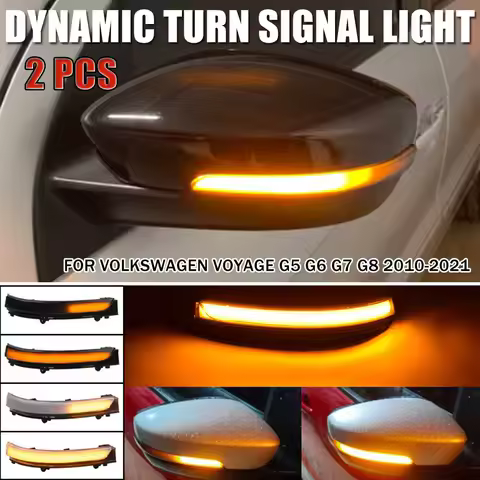 LED Dynamic Flashing Arrow Rearview For Volkswagen GOL G6 G7 G8 FOX UP POLO Golf 4.5 Vento Voyage Sa