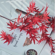 Simulation Maple Leaf Maple Leaf Silk Flower Fake Branches Wedding Hall Soft Floral