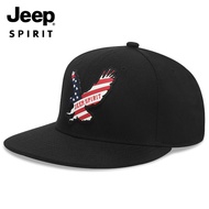 Jeep | Jeep Mens Flat Brim Cap Baseball Cap Trucker Hat Golf Cap Running Cap Hiking Cap Outdoor Cap 