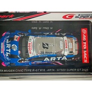 2025 Super GT GT500 Racing Model Spark 1/43 Honda Civic No. 16