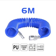 Byshow Dust Blow PU Air Spring Coil Airbrush Hose Flexible Air Hose Spring Recoil Spira Pipe Air Tub