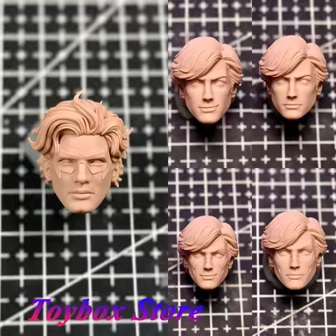 1/12 Comics Nightwing Robin Batman Assistant Dick Grayson Mini Unpainted Head Sculpt Model Toys For 