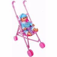 HT - Children's Toy Stroller Doll Push 17281 - Stroller Doll