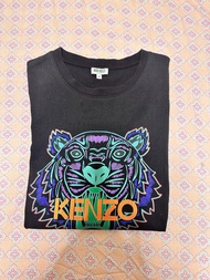 KENZO 虎頭圖案深藍色T恤