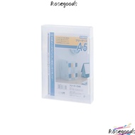 ROSEGOOD A4 File Storage Box, Dustproof Plastic A4 File Box,  Portable Test Paper Classification Tra
