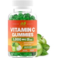 Vitamin C Gummies 1000mg for Adults & Kids - Maximum Strength Chewable Immune Support, Collagen Supp