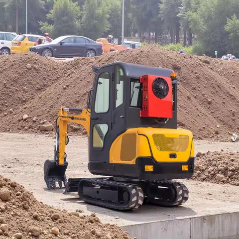 AC Cabin 2.5 Ton Mini Crawler Excavator Diesel Tractor Hydraulic Compact Excavators 2.5t Mini Bagger