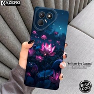 Softcase hp Tecno pova 7 4G 2025 Latest Fashion Case Flower Case Tecno pova 7 4G Silicone Pro Camera