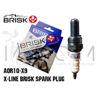 Brisk spark plug Plug Motor Spark plug X-Line AOR10-X9 Honda RS150 Racing spark plug Brisk x line