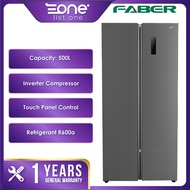 【Own Truck Express Delivery】Faber 500L Side By Side Inverter Refrigerator LUSSO SBS-500DG | Multi Air Flow Peti Sejuk | Klang Valley Only | Faber Fridge SBS Faber Peti Ais 2 Pintu