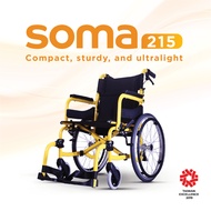 Soma 215 Lightweight Foldable Aluminum Wheelchair With Swing Away Footrest (F20/F16)