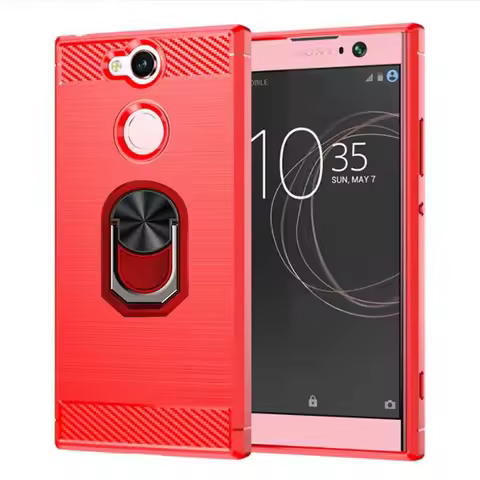 Carbon Fiber Brushed Shockproof Soft Cover For Sony Xperia XA2 Plus H4413 XA2Plus XA2 Ultra H4213 Ma